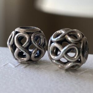 Pair of Pandora Infinity charms